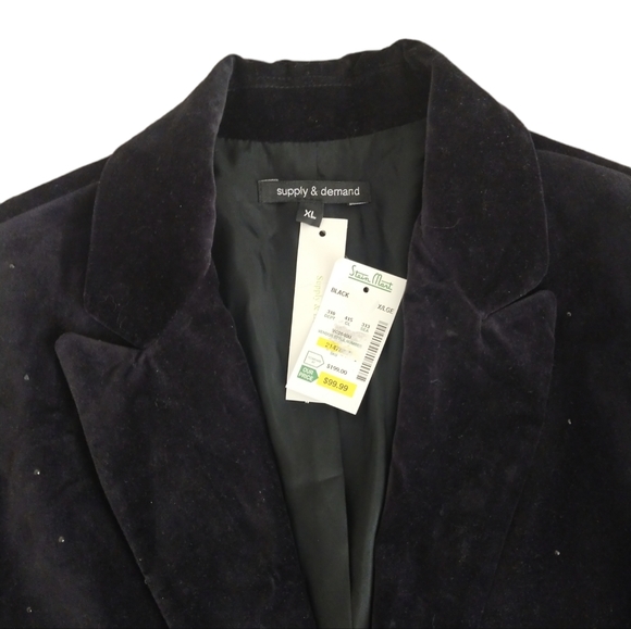 Velvet black blazer - Picture 2 of 6